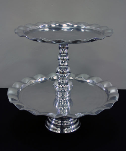 Cupcake Stand, 2-Tier Silver